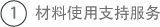 1.材料使用支持服务
